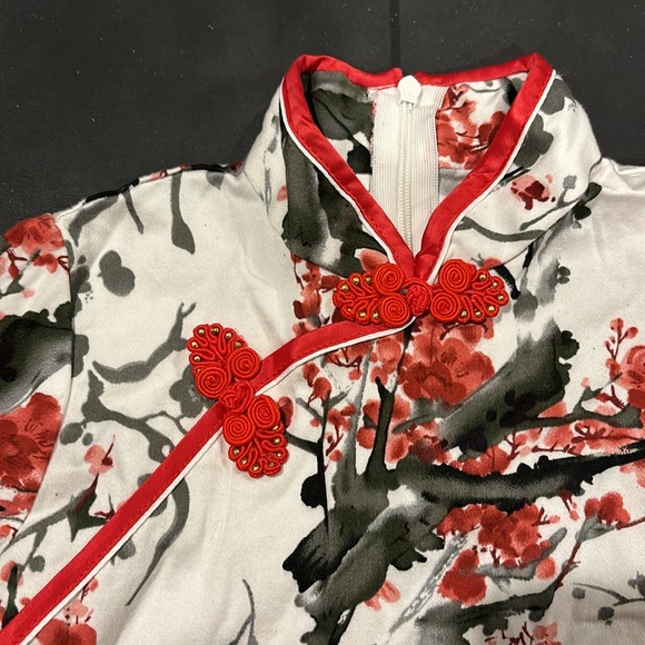 LAST CHANCE - NWOT Qipao style Cherry Blossom Dress Size 4 - Picture 2 of 4